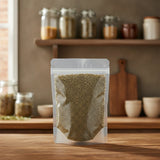 Mullein Leaf Cut (Verbascum Thapsus) | The herb/berry/powder/fruit/root/bark that is in the black bowl, i would like it to shown in a plastic stand up resalable pouch that is clear.