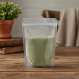 Mullein Leaf Powder (Verbascum Thapsus) | The herb/berry/powder/fruit/root/bark that is in the black bowl, i would like it to shown in a plastic stand up resalable pouch that is clear.