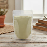 Oatstraw Powder (Avena Sativa) | The herb/berry/powder/fruit/root/bark that is in the black bowl, i would like it to shown in a plastic stand up resalable pouch that is clear.