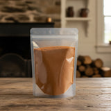 Old Bay Spice Blend | The herb/berry/powder/fruit/root/bark that is in the black bowl, i would like it to shown in a plastic stand up resalable pouch that is clear.