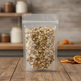 Orange Peel Bitter Cut (Haiti) (Citrus Aurantium) | The herb/berry/powder/fruit/root/bark that is in the black bowl, i would like it to shown in a plastic stand up resalable pouch that is clear.