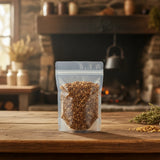Orange Peel Cut (Morocco) (Citrus Sinensis) | The herb/berry/powder/fruit/root/bark that is in the black bowl, i would like it to shown in a plastic stand up resalable pouch that is clear.