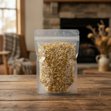 Oregon Grape Root (Mahonia Aquafolium) | The herb/berry/powder/fruit/root/bark that is in the black bowl, i would like it to shown in a plastic stand up resalable pouch that is clear.