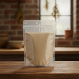 Panax Ginseng Powder (Panax Notoginseng) | The herb/berry/powder/fruit/root/bark that is in the black bowl, i would like it to shown in a plastic stand up resalable pouch that is clear.