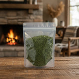 Parsley Leaf Flakes (Egyptian) (Petroselinum Crispum) | The herb/berry/powder/fruit/root/bark that is in the black bowl, i would like it to shown in a plastic stand up resalable pouch that is clear.