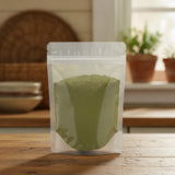 Peppermint Leaf Powder (Mentha Piperita) | The herb/berry/powder/fruit/root/bark that is in the black bowl, i would like it to shown in a plastic stand up resalable pouch that is clear.