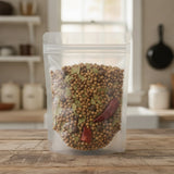 Pickling Spices Blend | The herb/berry/powder/fruit/root/bark that is in the black bowl, i would like it to shown in a plastic stand up resalable pouch that is clear.