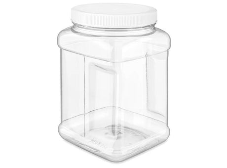 Plastic Grip Jar with Lid