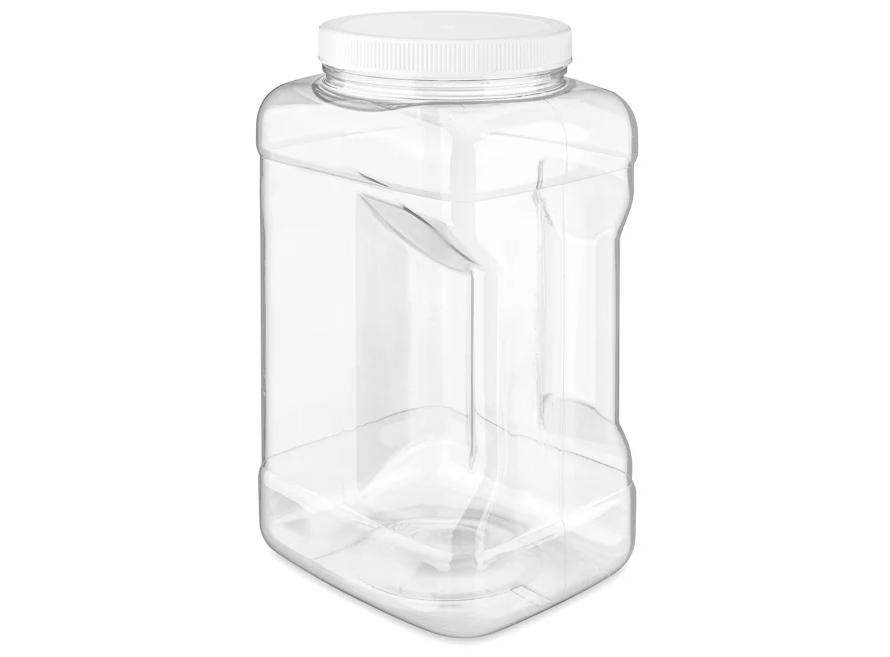 Plastic Grip Jar with Lid