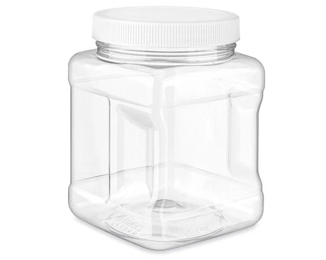 Plastic Grip Jar with Lid