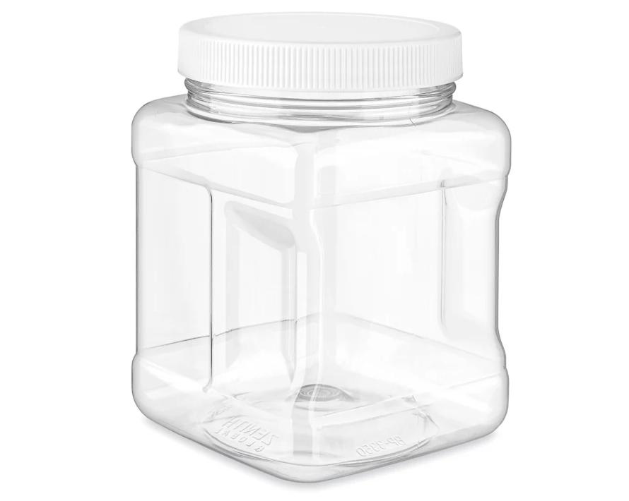 Plastic Grip Jar with Lid