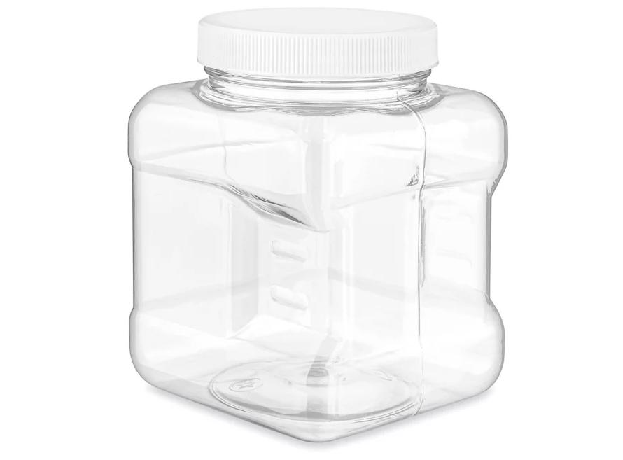 Plastic Grip Jar with Lid