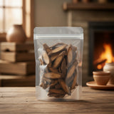 Polygonum Vine Slice (Fallopia Multiflora) | The herb/berry/powder/fruit/root/bark that is in the black bowl, i would like it to shown in a plastic stand up resalable pouch that is clear.