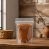 Red Sandalwood Powder (Pterocarpus Santalinus) | The herb/berry/powder/fruit/root/bark that is in the black bowl, i would like it to shown in a plastic stand up resalable pouch that is clear.
