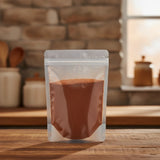 Reishi Mushroom Powder (Ganoderma Lucidum) | The herb/berry/powder/fruit/root/bark that is in the black bowl, i would like it to shown in a plastic stand up resalable pouch that is clear.