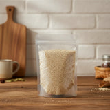Sesame Seed Whole (Hulled) (Sesamum Indicum) | The herb/berry/powder/fruit/root/bark/seeds that is in the black bowl, i would like it to shown in a plastic stand up resalable pouch that is clear.