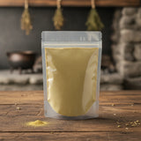 Shepherd's Purse Herb Powder (Capsella Bursa-pastoris) | The herb/berry/powder/fruit/root/bark that is in the black bowl, i would like it to shown in a plastic stand up resalable pouch that is clear.
