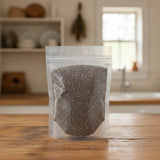 Silver Cock's Comb Seed Whole (Celosia Argentea L.) | The herb/berry/powder/fruit/root/bark/seeds that is in the black bowl, i would like it to shown in a plastic stand up resalable pouch that is clear.