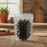Soapnut Seed Whole (Sapindus Mukorossi) | The herb/berry/powder/fruit/root/bark/seeds that is in the black bowl, i would like it to shown in a plastic stand up resalable pouch that is clear.