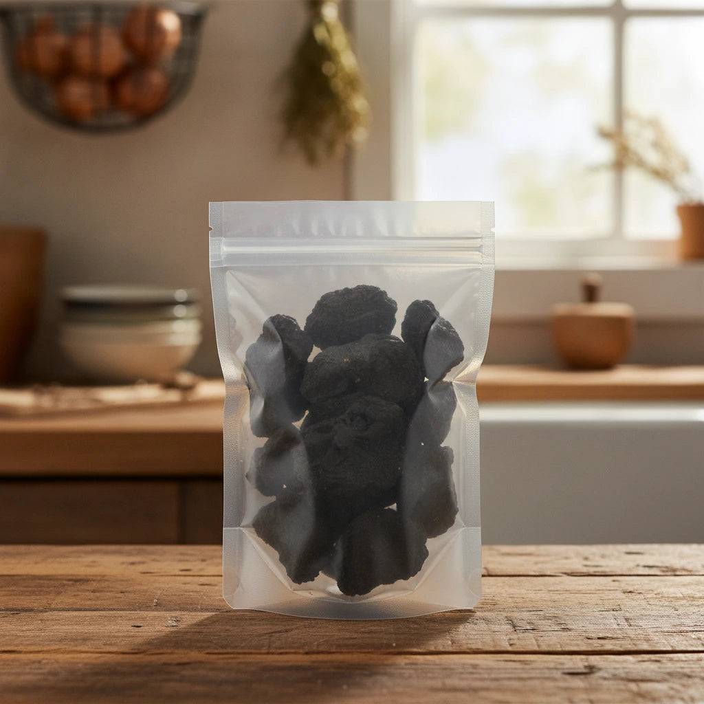 Solomon's Seal Rhizome Pieces (Polygonatum Sibiricum) | The herb/berry/powder/fruit/root/bark that is in the black bowl, i would like it to shown in a plastic stand up resalable pouch that is clear.