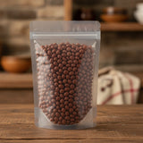 Sour Jujube Seed Whole (Cooked) (Ziziphi Spinosae) | The herb/berry/powder/fruit/root/bark/seeds that is in the black bowl, i would like it to shown in a plastic stand up resalable pouch that is clear.