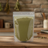 Spearmint Leaf Powder (Mentha Spicata) | The herb/berry/powder/fruit/root/bark that is in the black bowl, i would like it to shown in a plastic stand up resalable pouch that is clear.