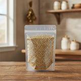 Steak Spice Seasoning Blend | The herb/berry/powder/fruit/root/bark that is in the black bowl, i would like it to shown in a plastic stand up resalable pouch that is clear.
