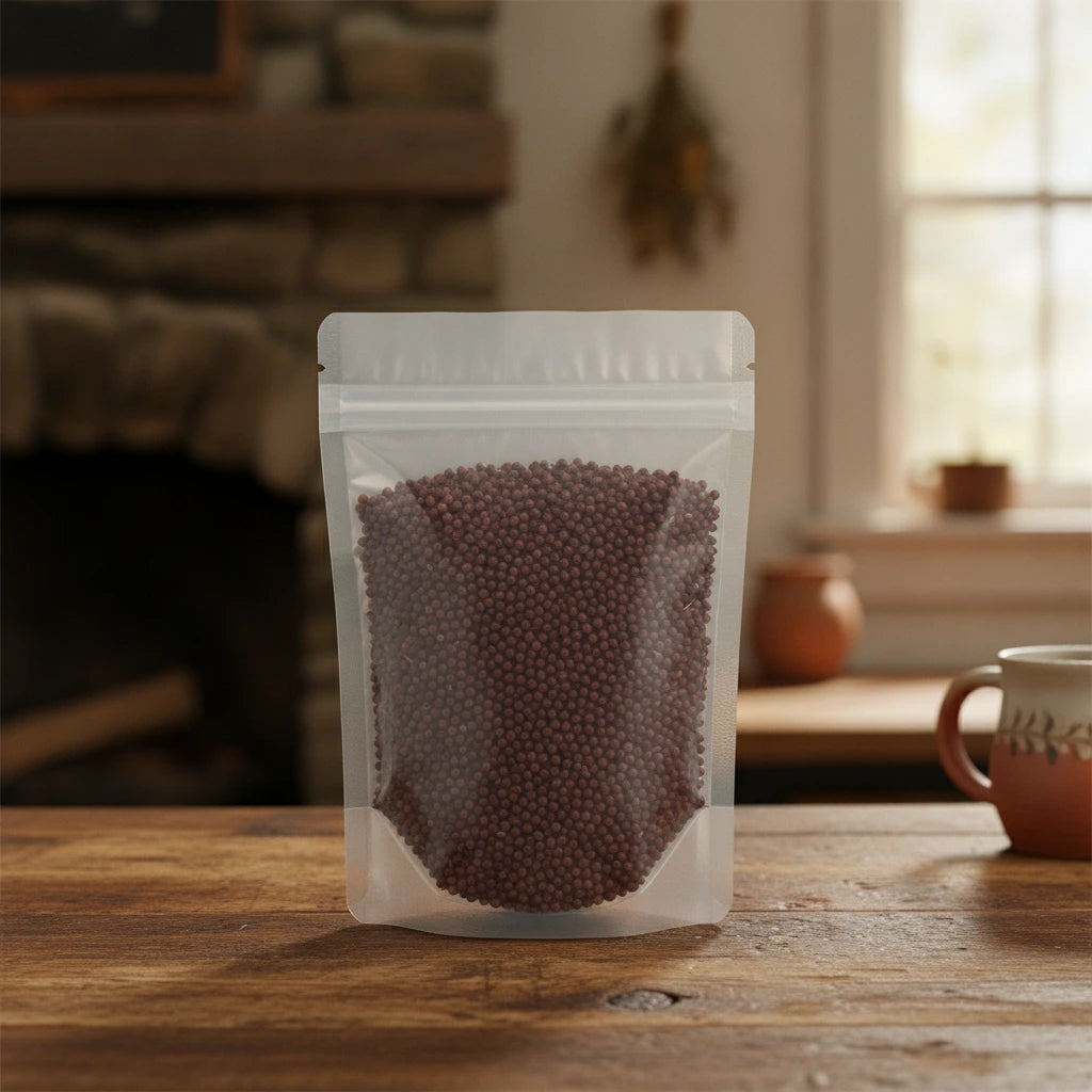 Sumac Berries Whole (Rhus Glabra) | The herb/berry/powder/fruit that is in the black bowl, i would like it to shown in a plastic stand up resalable bag that is clear.