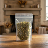 Sweet Wormwood Herb Cut (Artemisia Apiacea Hance) | The herb/berry/powder/fruit/root/bark that is in the black bowl, i would like it to shown in a plastic stand up resalable pouch that is clear.