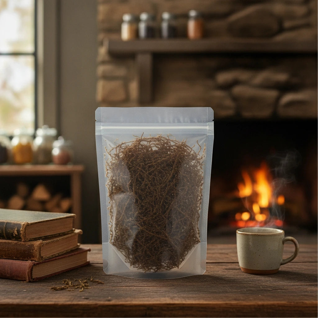 Tamarisk Twigs Whole (Tamarix Chinensis) | The herb/berry/powder/fruit/root/bark that is in the black bowl, i would like it to shown in a plastic stand up resalable pouch that is clear.