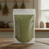 Tarragon Leaf Cut (Artemisia Dracunculus) | The herb/berry/powder/fruit/root/bark that is in the black bowl, i would like it to shown in a plastic stand up resalable pouch that is clear.