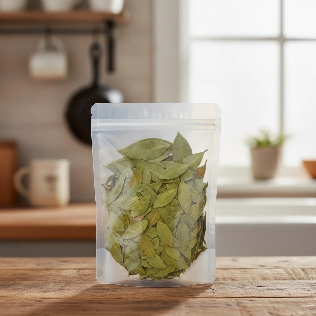 Uva Ursi Leaf Whole (Arctostaphylos Uva Ursi) | The herb/berry/powder/fruit/root/bark that is in the black bowl, i would like it to shown in a plastic stand up resalable pouch that is clear.