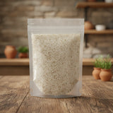 White Copal Resin Powder (Bursera Bipinnata) | The herb/berry/powder/fruit/root/bark that is in the black bowl, i would like it to shown in a plastic stand up resalable pouch that is clear.