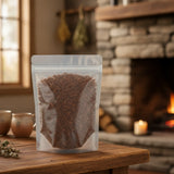 White Oak Bark Cut (Quercus Alba) | The herb/berry/powder/fruit/root/bark that is in the black bowl, i would like it to shown in a plastic stand up resalable pouch that is clear.