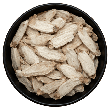 White Peony Root Pieces (Paeonia Lactiflora) (Background Removed)