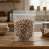 White Willow Bark Cut (Salix Alba) | The herb/berry/powder/fruit/root/bark that is in the black bowl, i would like it to shown in a plastic stand up resalable pouch that is clear.