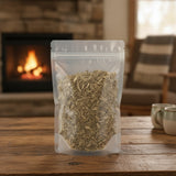 Wild Indigo Root Cut (Baptisia Tinctoria) | The herb/berry/powder/fruit/root/bark that is in the black bowl, i would like it to shown in a plastic stand up resalable pouch that is clear.