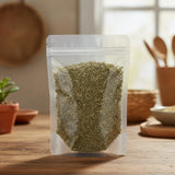 Wormwood Herb Cut (Artemisia Absinthium) | The herb/berry/powder/fruit/root/bark that is in the black bowl, i would like it to shown in a plastic stand up resalable pouch that is clear.